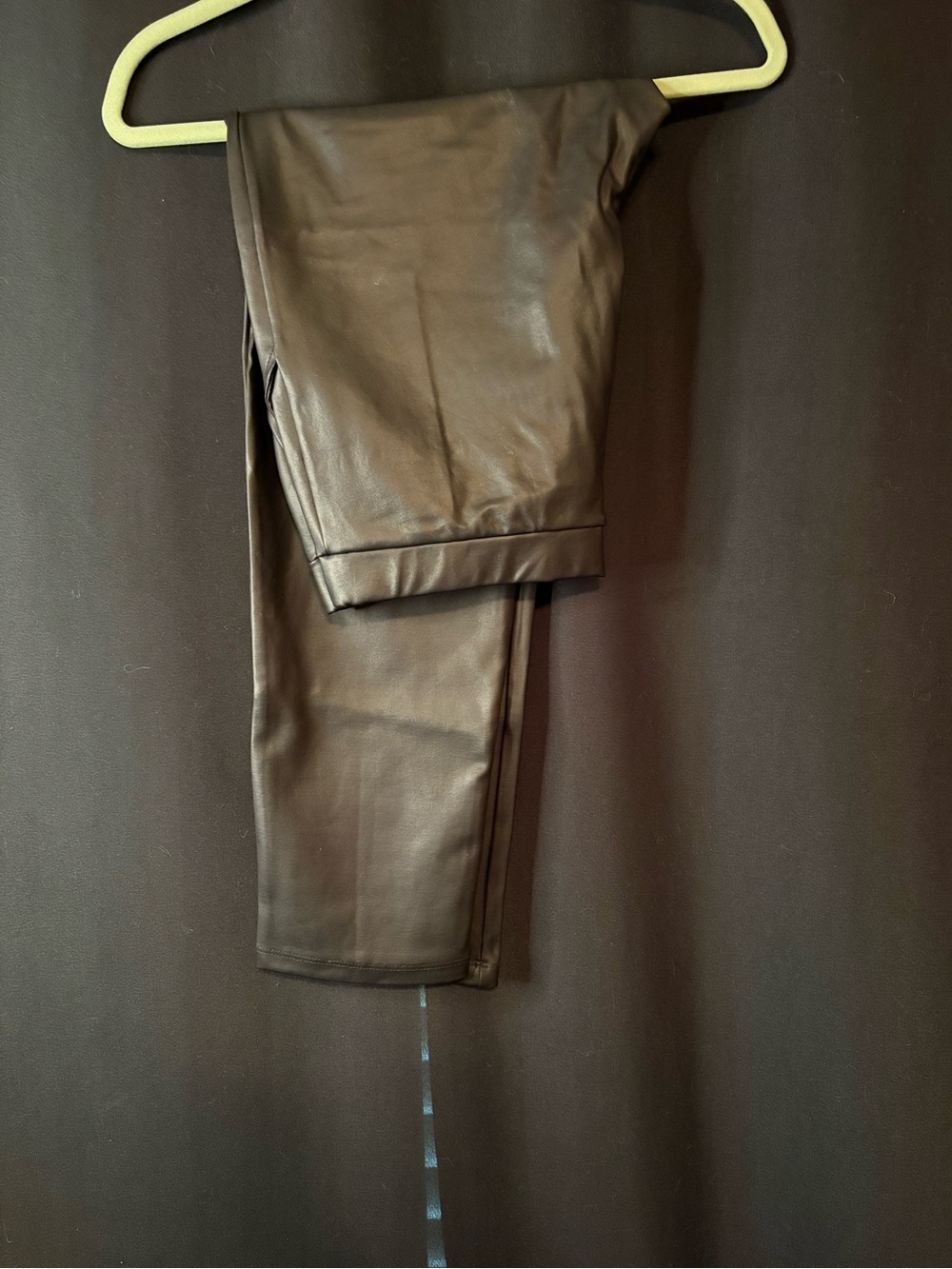 Faux leather pants